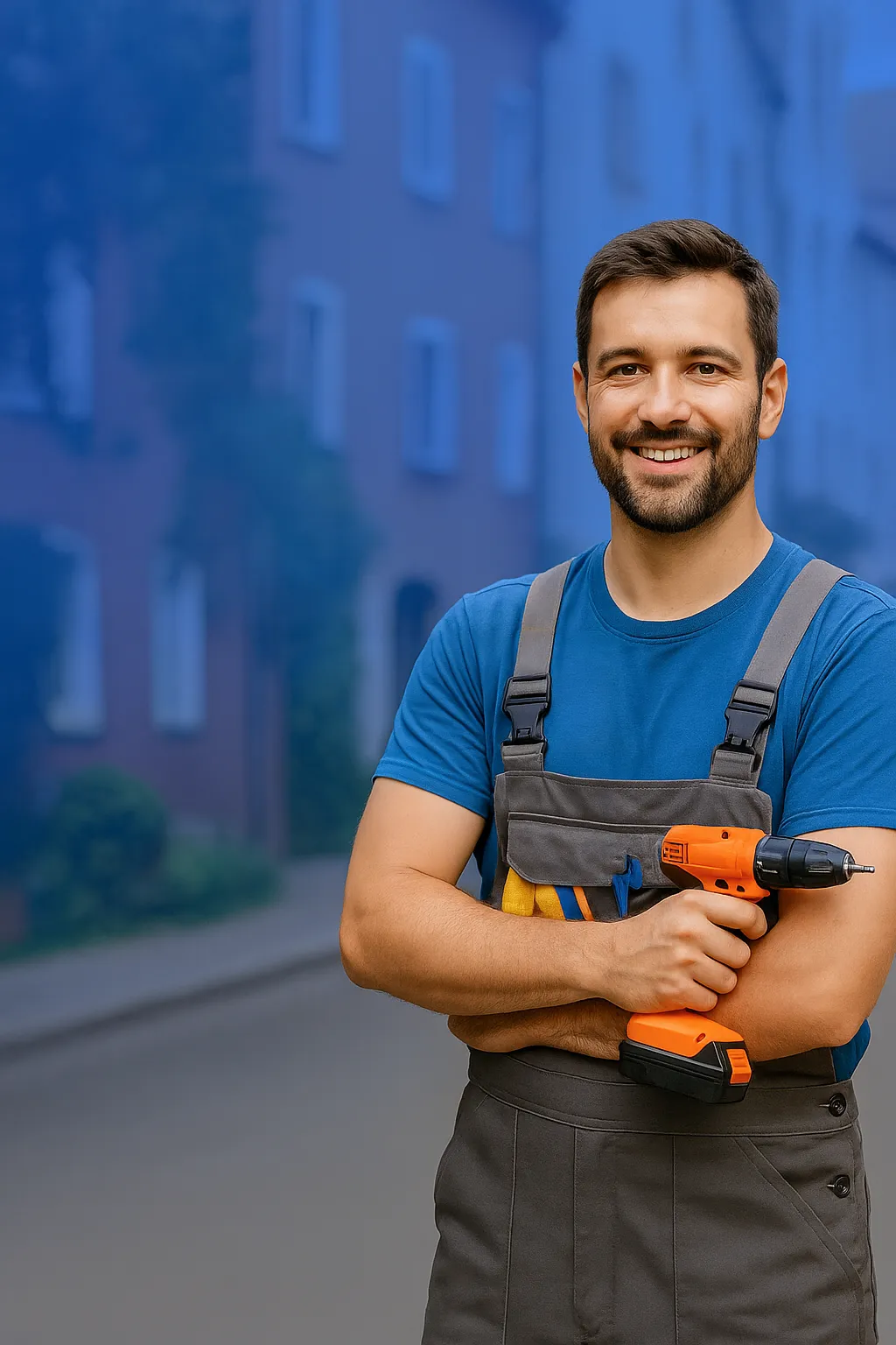 Bricoleur professionnel avec outils